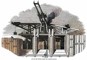 Pugin: Construction of Victoria Tower 1850