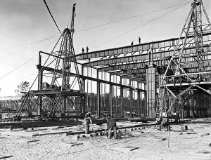 Volkswagen: Construction of the VW factory in Fallersleben