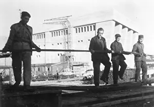 Bunkers: Construction Work on a German Submarine Bunkers in France, 1