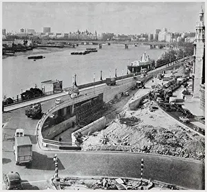 Blackfriars: Construction work - New underpass - Blackfriars, London