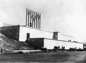 Reichsparteitagsgelande: Construction work on the Zeppelin grandstand, 1930s