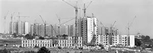 Microdistrict: Construction of Yasenevo District in Moscow, 1977