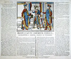 Brun: The Three Consuls. Napoleon as lst Consul, with