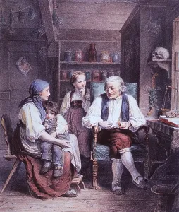 Pestle: The Consultation. A mother visits a doctor's ?