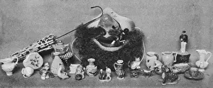 Trinkets: Contents of some Christmas crackers, 1905