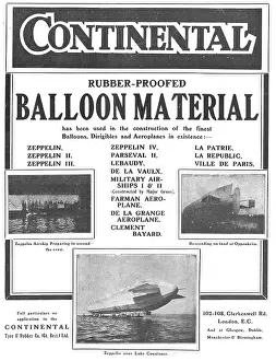 Proofed: Continental Rubber Proofed Balloon & Dirigible Material