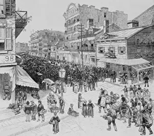 Tenements: Contract laborers for the coal mines gather