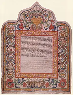 Manuscripts: Contract, Zodiac Signs