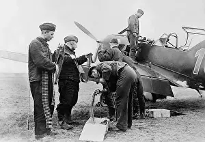 Shafts: Control center ammunitions a Messerschmitt Me 109, 1940