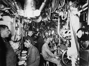 Controll: Control chamber of the submarine L 56