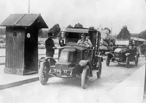 Bought: Control at the entrance to Paris, 1927