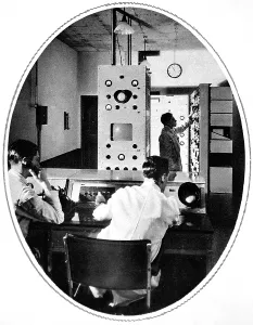 Alternate: The control room of the Baird apparatus, showing the vision
