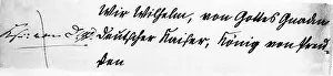 Correspondence: Controversy over the imperial title between