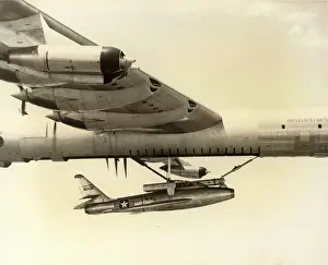 Catches: Convair GRB-36F catches the GRF-84F Thunderflash