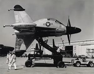 Transporter: Convair XFY-1 on its mobile transporter