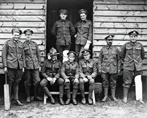 Convalescing: Convalescing soldiers in cricket team, WW1