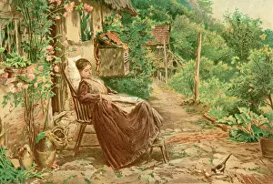 Relaxes: CONVALESCING WOMAN 19C