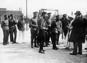 Heidelberg: In conversation with neutral journalists, 1916