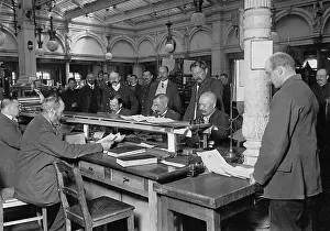 Conveyor: Conveyor belt in the telegraph office in Berlin, 1909