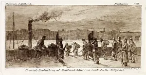Millbank: Convicts at Millbank being transported, 1875