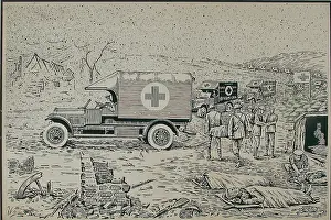 1190: A convoy of ambulances collecting wounded