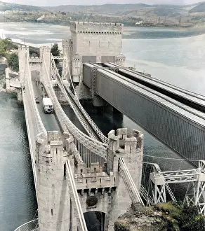 Thecolourisedpic: CONWAY CASTLE BRIDGE