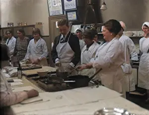 Forcolourisedpic: COOKERY CLASS 1930S