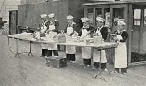 Chefs: Cookery class, Training Ship Wellesley, North Shields