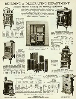 Ranges: Cooking and heating equipment 1929