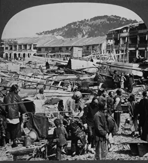 Kowloon: Coolies - labour - docks - Hong Kong