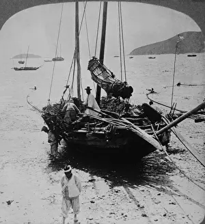 Kowloon: Coolies - labour - docks - Hong Kong