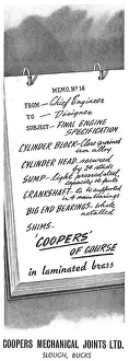 Laminated: Coopers Laminated Brass Joints & Gaskets
