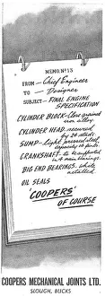 Laminated: Coopers Laminated Brass Joints & Gaskets