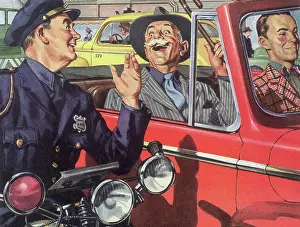 Enforcement: Cop Jests with Senior