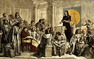 Heliocentric: Copernicus Explaining His Planetary System