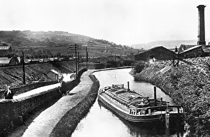 Copley: Copley canal barge near halifa