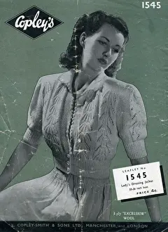 1545: Copley's knitting pattern for lady's dressing jacket, number