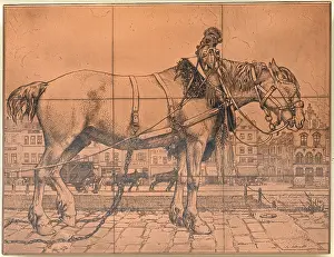 Squared: Copper plate, The horse of Ostend, by Robert Austin