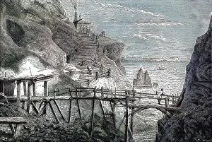 Kilometre: Copper and tin mine, Botallack, St Just, Cornwall