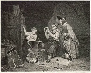 Dubious: Coppersmith examines kettle, Sweden