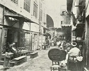 Arabs: Coppersmith's Workshop in Khan-el-Khalil, Egypt