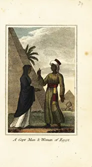 Copt: A Copt man and woman of Egypt, 1818