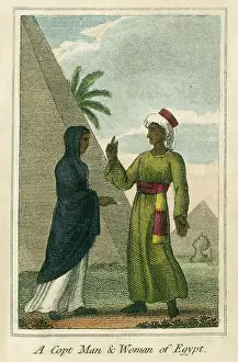 Coptic: A Copt Man & Woman - Egypt