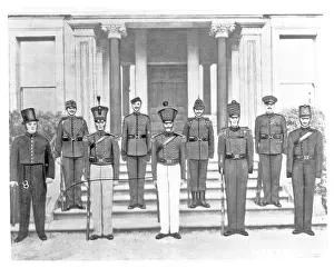 Constabulary: A copy of a drawing of Uniforms of the constabulary of Irela