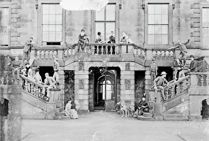 Lathom: A copy of a photograph showing a group of people