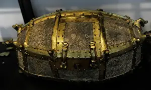 Relics: A copy of a reliquary made in Scandinavia at the end of the