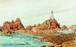 Corbiere: Corbiere Rocks and Lighthouse, Jersey, Channel Islands