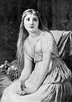 Pensive: Cordelia, by W F Yeames