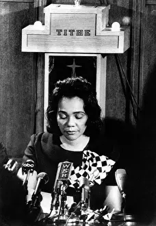 Coretta: Coretta Scott King reads prepared statement, ?