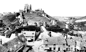 Corfe: Corfe Castle, from the Church 1897
